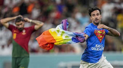 Protester With Rainbow Flag Banned From World Cup Matches Football