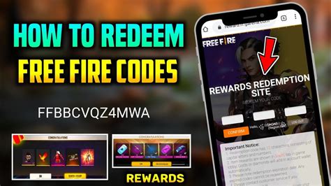 How To Redeem Free Fire Codes Garena Free Fire Codes Redeem