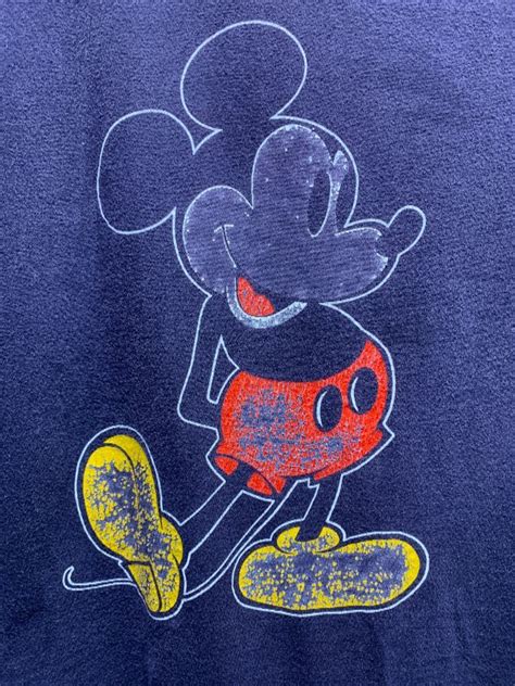 Classic Distressed Mickey Mouse Graphic Tshirt Boardwalk Vintage