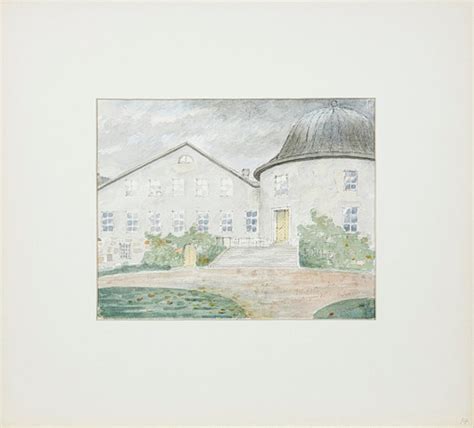 MAGNUS AHLGREN (1918-2005). "Penningby Castle", watercolour, original illustration for Ralph ...