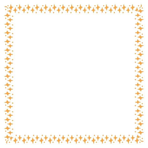 Vector border frame with star on white background 38152130 Vector Art ...