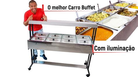 Carro Buffet Pista Quente Self Service Ilumina O Cubas Youtube