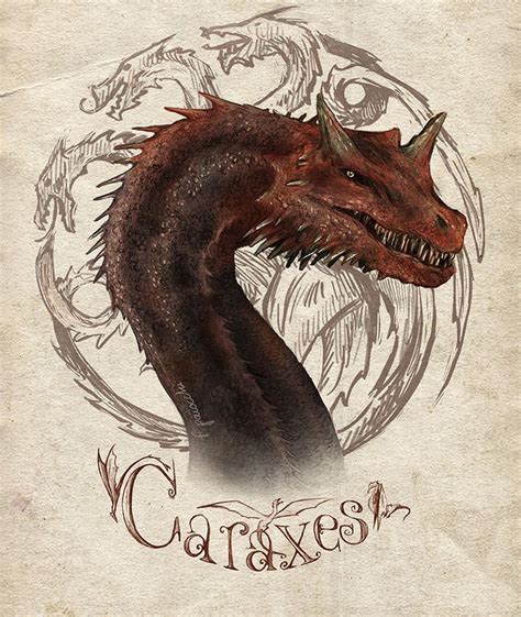 Caraxes By Francescapaiocchi On Deviantart Drogon Game Of Thrones