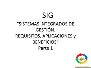 Iso 14 Sistema Integrado De Gestion PPT