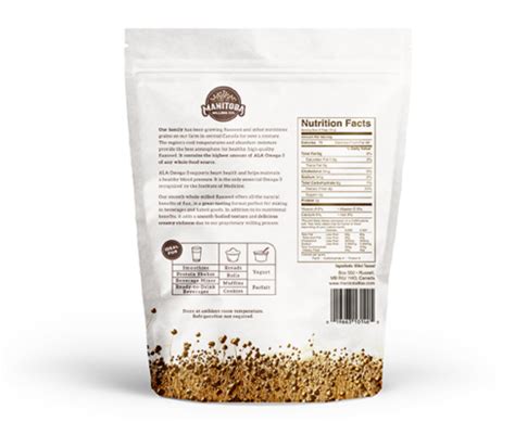 Smooth Whole Milled Flaxseed Lb Manitoba Flax Seed Milling Company