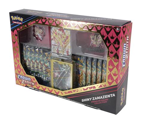 Pokemon Crown Zenith Premium Figure Collection Box Set Of 2 Shiny Zamazenta Shiny Zacian