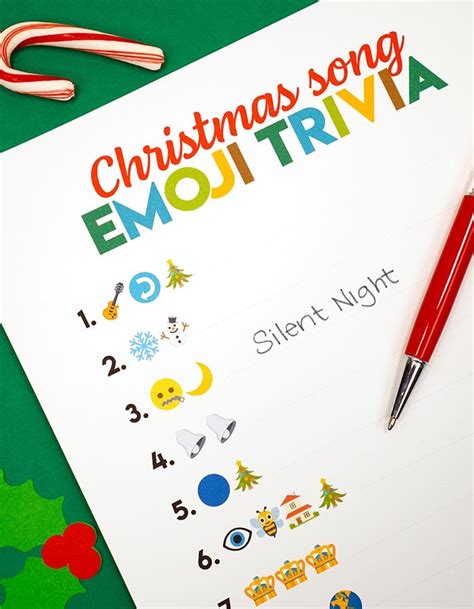 Christmas Song Emoji Trivia Happiness Is Homemade