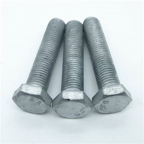 Hot Galvanized Full Thread Hexagon Head Bolt Din