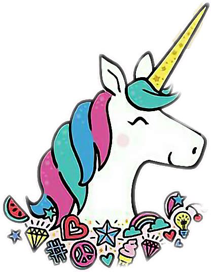 Unicorn Color Sticker By Jessicaschiiroffcaldeira