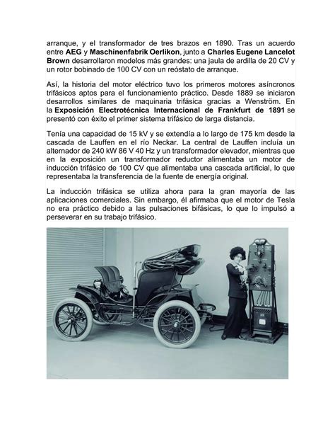 Breve Historia Del Motor Eléctrico Pdf