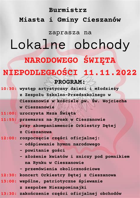 Lokalne obchody 11 listopada. - infoCieszanów