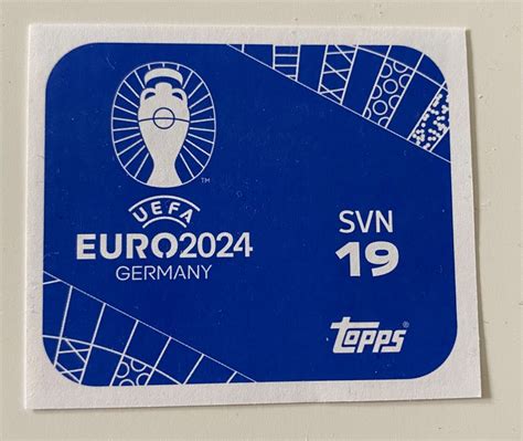 Topps UEFA Euro 2024 Sticker Slovenia SVN 19 Zan Vipotnik EBay