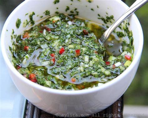 Traditional Chimichurri Sauce Recipe Made With Parsley Oregano Garlic