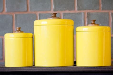 Yellow Kitchen Canisters Foter