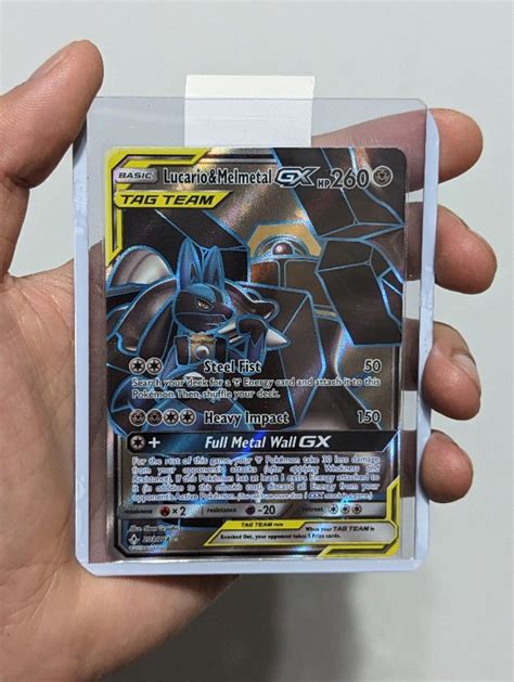 Lucario Melmetal GX Full Art Unbroken Bonds Tag Team GX Pokémon