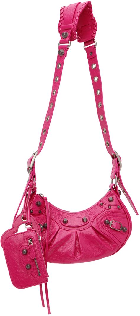 Balenciaga Pink Xs Le Cagole Bag Ssense