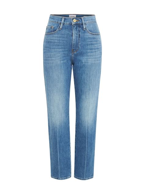 Frame Denim Le Sylvie Slender Straight Jean Mid Denim Garmentory