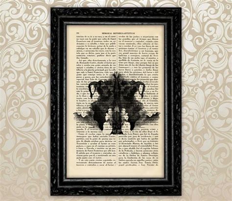 Rorschach Blot Image Test Print Psychology Art Rorschach Ink - Etsy ...