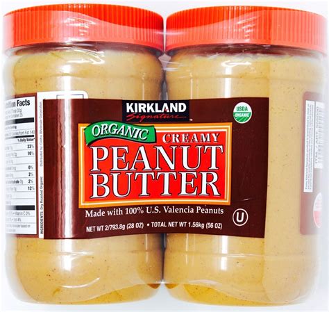 Kirkland Signature Organic Creamy Peanut Butter USA Valencia Peanuts