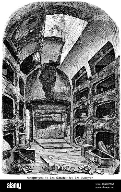 Papal Crypt In The Catacombs Of Calixtus Theodotus Lower Church