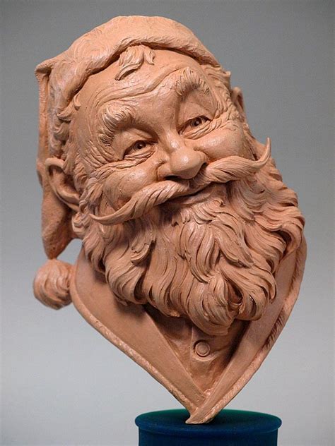 Santa Claus Portrait Sculpture D Printable Model Artofit