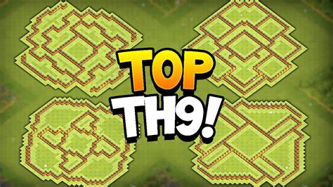 Clash Of Clans Top 4 Town Hall 9 Hybrid Bases 2016 New Update Coc Best Th9 Farming Bases