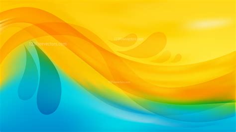 Abstract Blue and Orange Background Vector Illustration