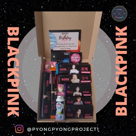 Jual Snack Box Gift Box KPOP BLACKPINK Hampers Kado Ulang Tahun