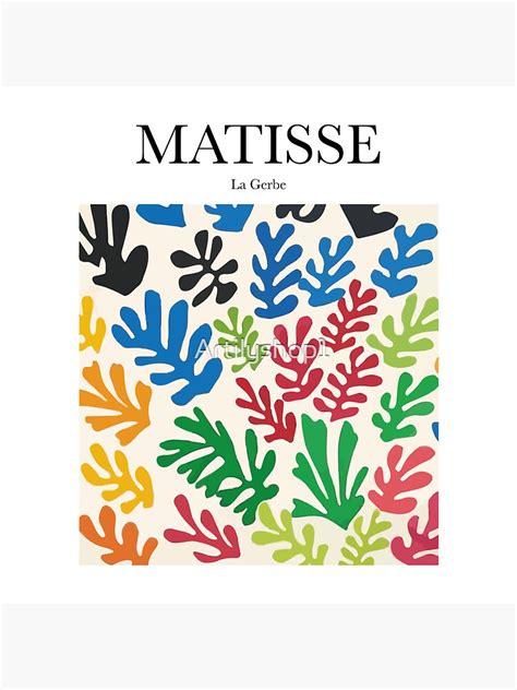 Matisse La Gerbe Sticker For Sale By Artilyshop1 Redbubble