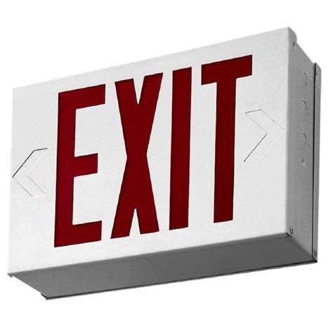 Lithonia Lighting Titan Steel White LED Emergency Exit Sign LX W 3 R EL ...