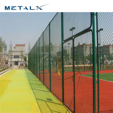 Pvc Coated Chain Link Wire Mesh Fence Diamond Hole Chain Link Fence