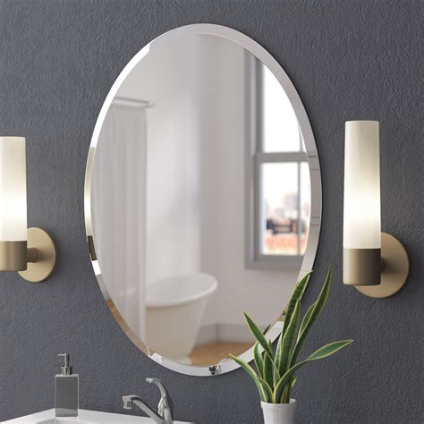 Ideas Of Tetbury Frameless Tri Bevel Wall Mirrors