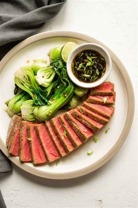 Air Fryer Tuna Steaks Recipe Fresh Or Frozen Enjoy Clean Eating Kembeo