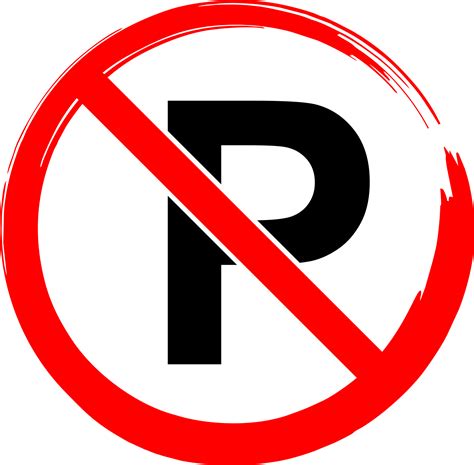 No parking sign icon symbol transparent background 24382903 PNG