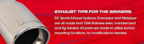 DC Sport EX 2012 Stainless Steel Oval Slant Cut Bolt On Exhaust Tip