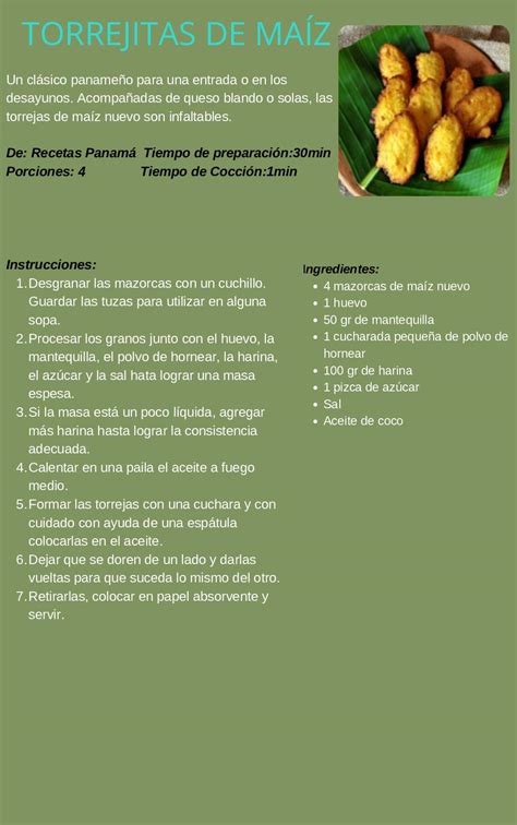 Libro De Recetas Panameñas Deliciosas Calameo Downloader