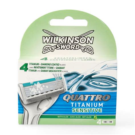 Wilkinson Sword Quattro Titanium Sensitive Klingen St Ck