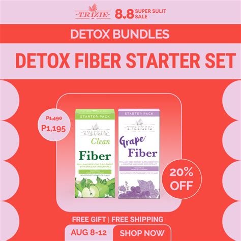 Trizie Detox Starter Set Sachets Trizie Clean Fiber Sachets