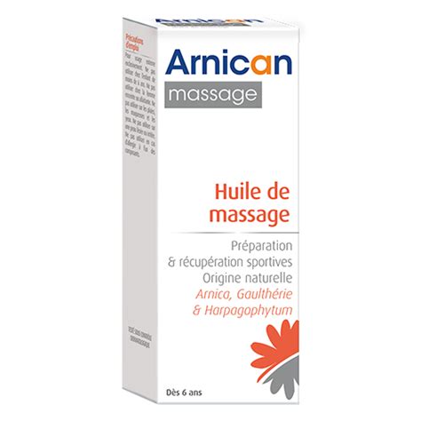 Arnican Massage Huile De Massage L Arnica Pr Paration