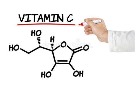 Formule Chimique De Vitamine C Illustration Stock Illustration Du Moléculaire Chemical 47277818