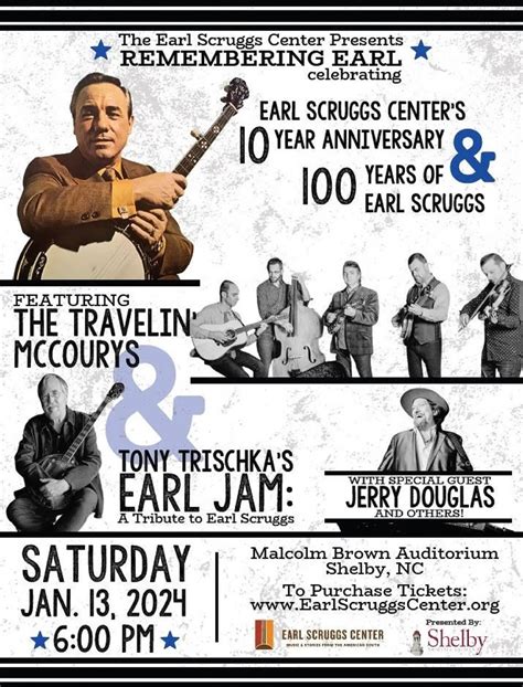 Earl Scruggs Center Announces Remembering Earl Benefit Jan Ft