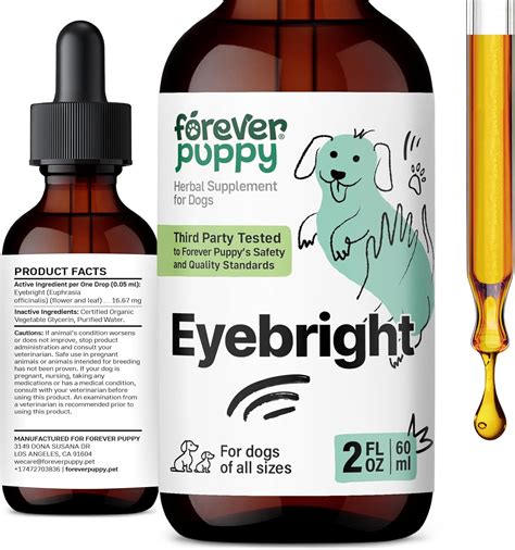 Eyebright Drops For Dogs Dietary Eye Supplement For Dogs