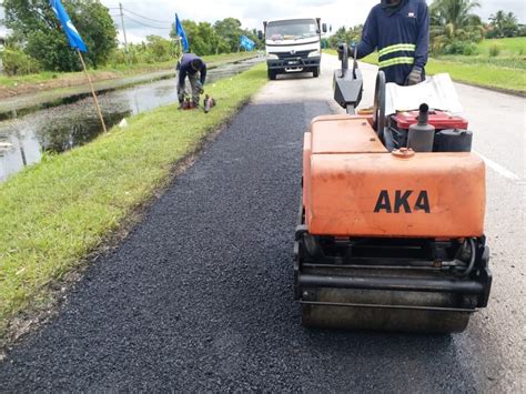 Infrasel Turap Jalan Di Bagan Terap Sabak Bernam Selepas 24 Jam Terima