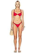 Indah Elki Skimpy Solid Bikini Bottom In Cherry Revolve