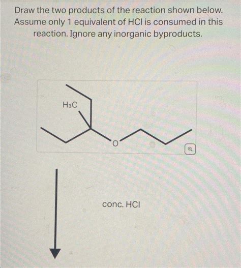 Solved Draw The Two Products Of The Reaction Shown Below Chegg