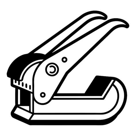 Vector Illustration Of A Hole Punch Line Art Premium Ai Generated Vector