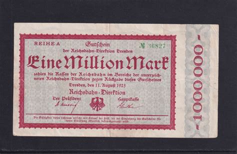 Weimarer Republik Reichsbahn Million Mark Reichsbahn Direktion