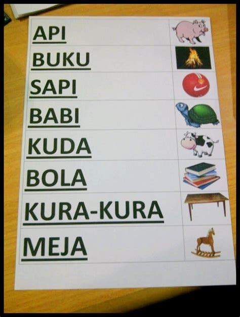 Belajar Membaca Dua Suku Kata Yuk Kita Belajar