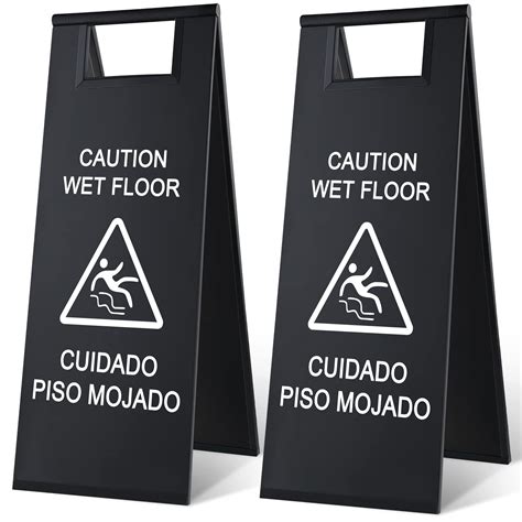 Mua Pcs Stainless Steel Wet Floor Sign Pound Inch Caution Wet