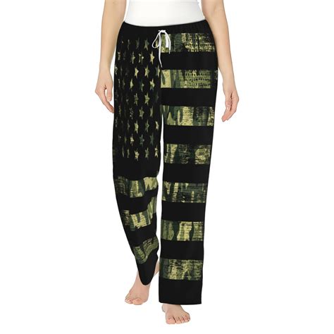 Haiem American Flag Camo Women S Pajama Pants Ultra Lightweight Pjs